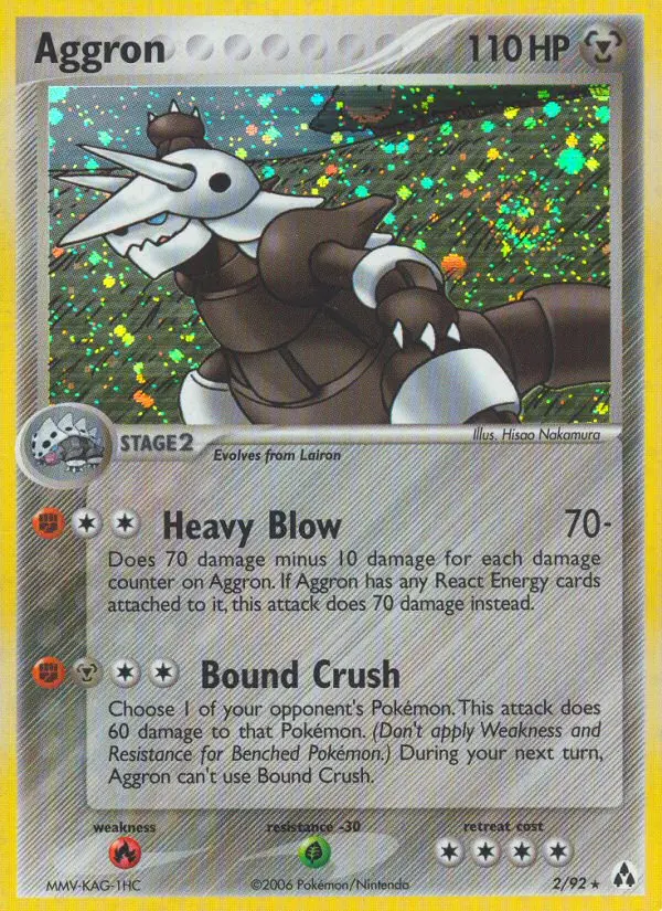 Aggron, Pokémon card