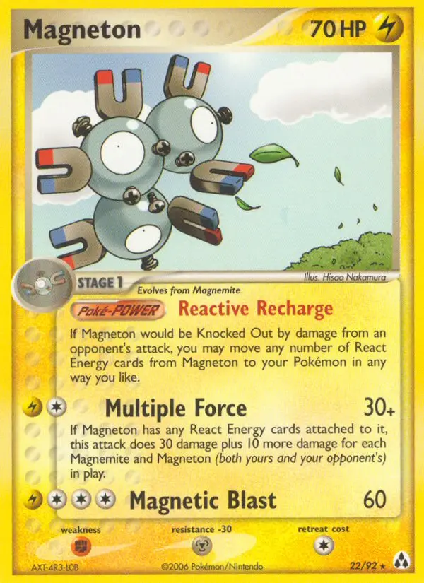 Magneton, Pokémon card