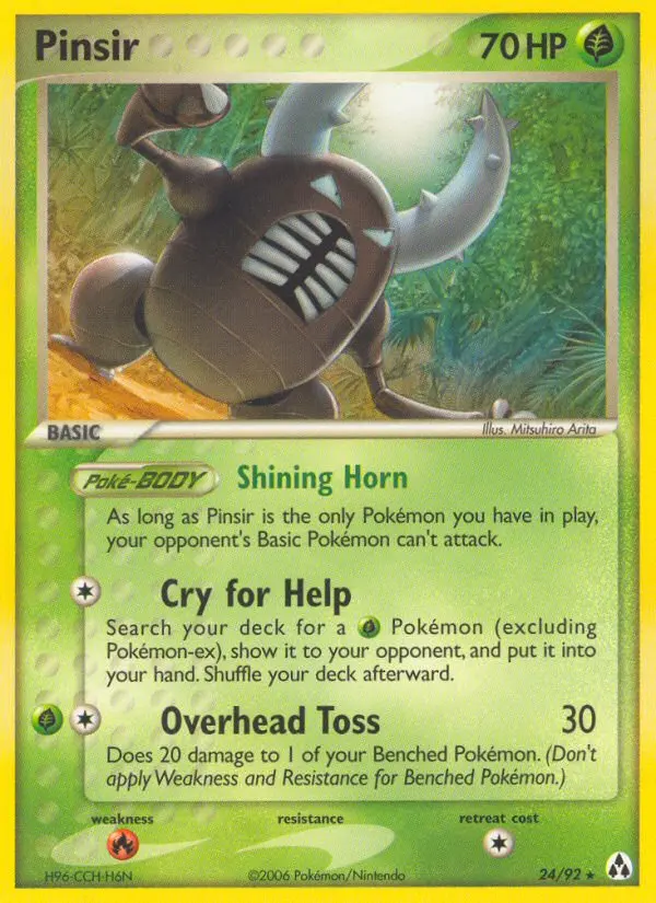 Pinsir, Pokémon card