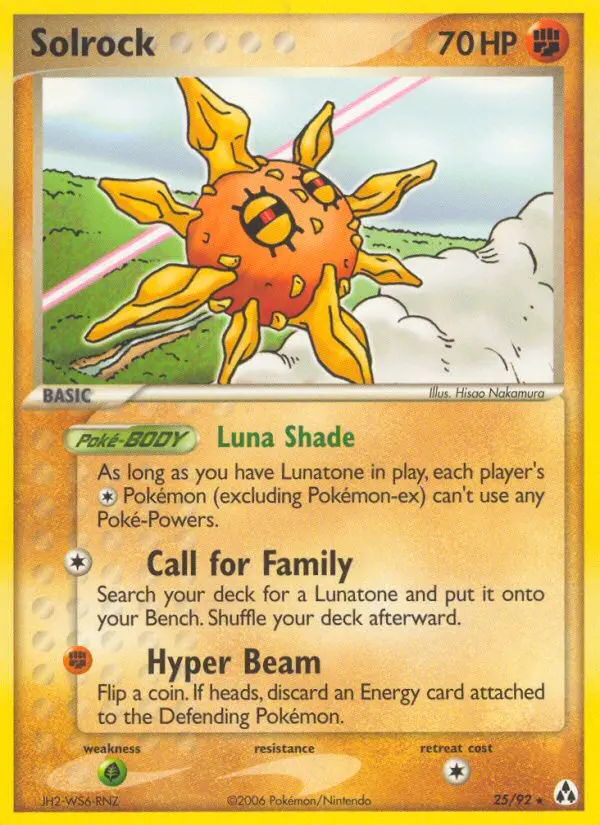 Solrock, Pokémon card