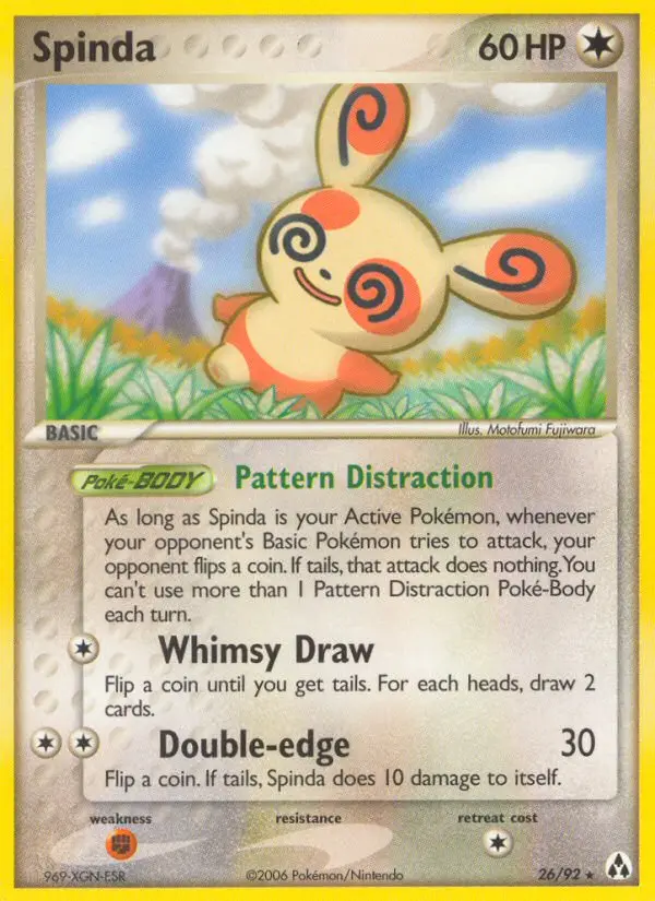 Spinda, Pokémon card