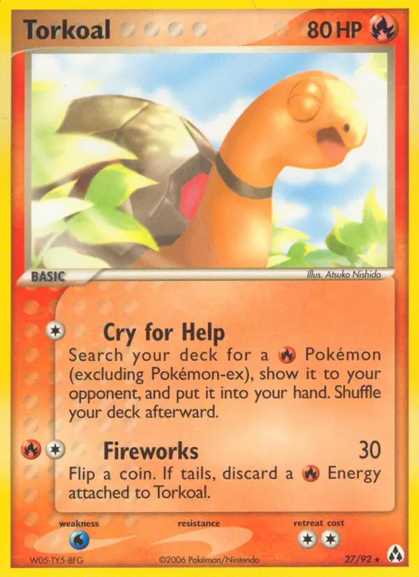 Torkoal, Pokémon card