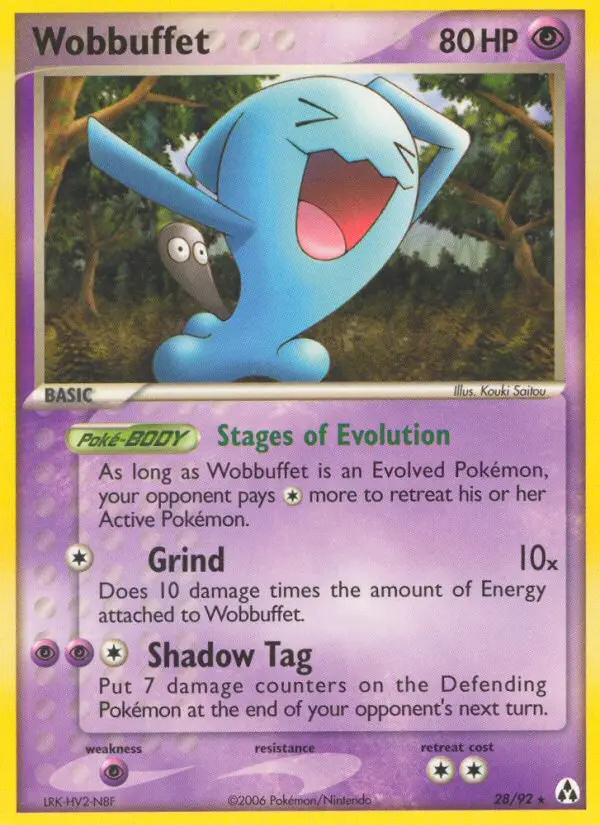 Wobbuffet, Pokémon card