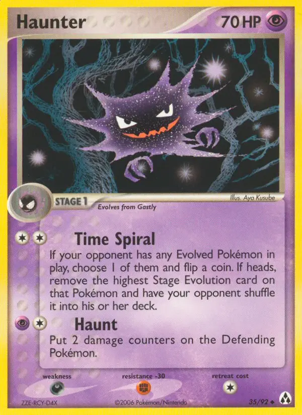 Haunter, Pokémon card