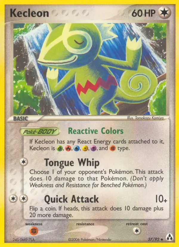 Kecleon, Pokémon card