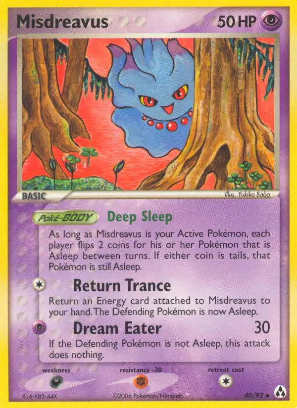 Misdreavus, Pokémon card