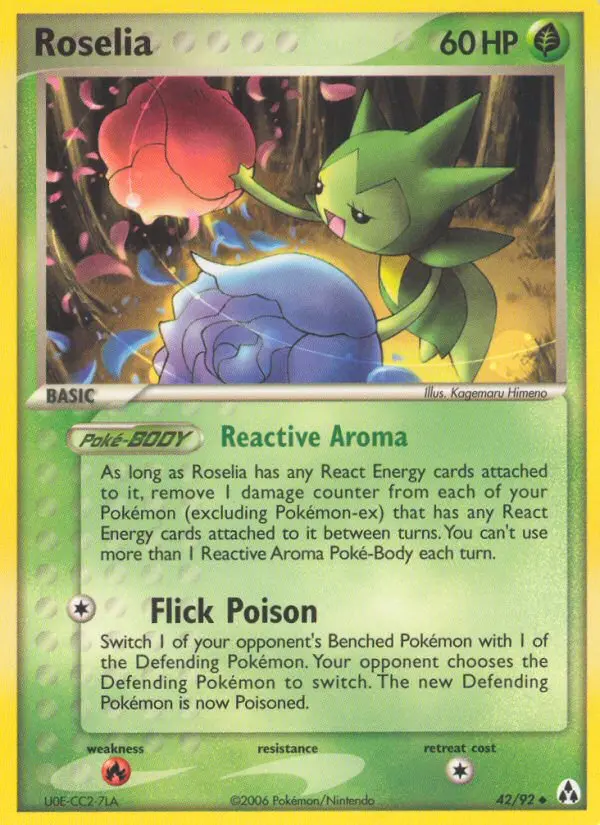 Roselia, Pokémon card