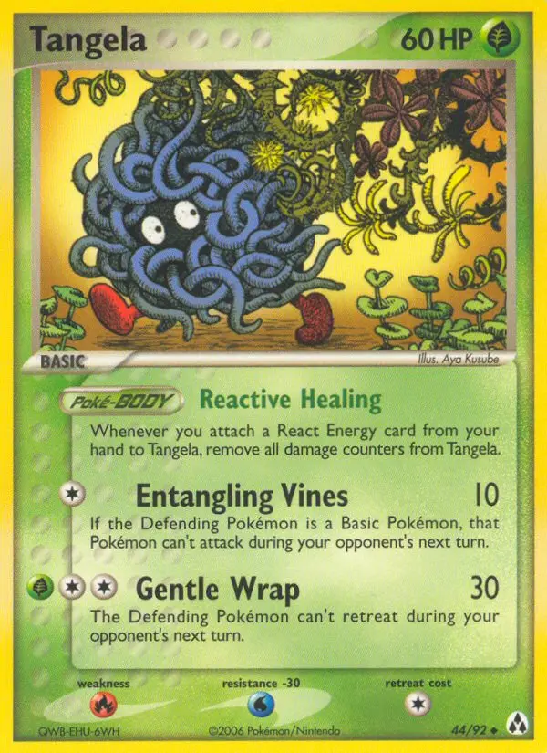 Tangela, Pokémon card