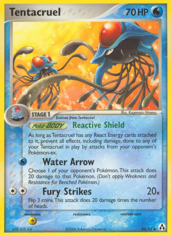 Tentacruel, Pokémon card