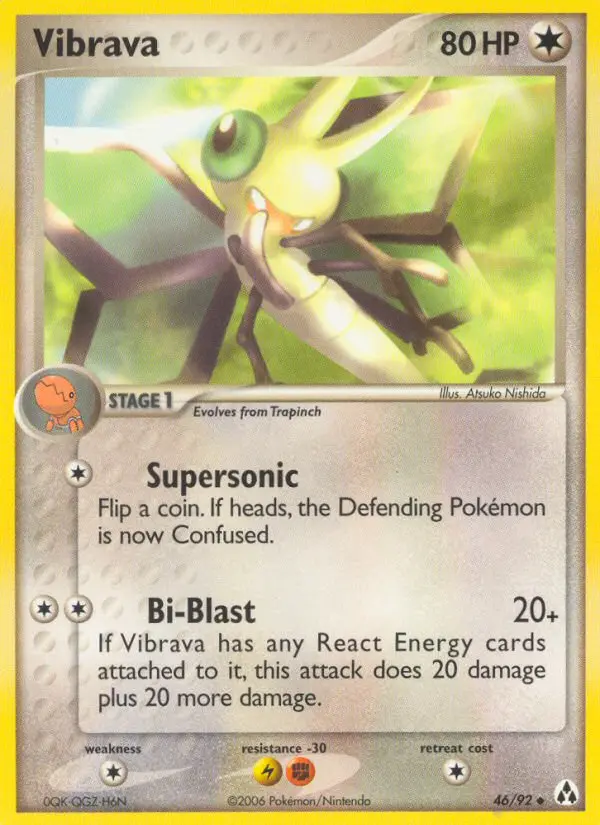 Vibrava, Pokémon card