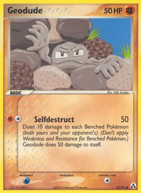 Geodude, Pokémon card