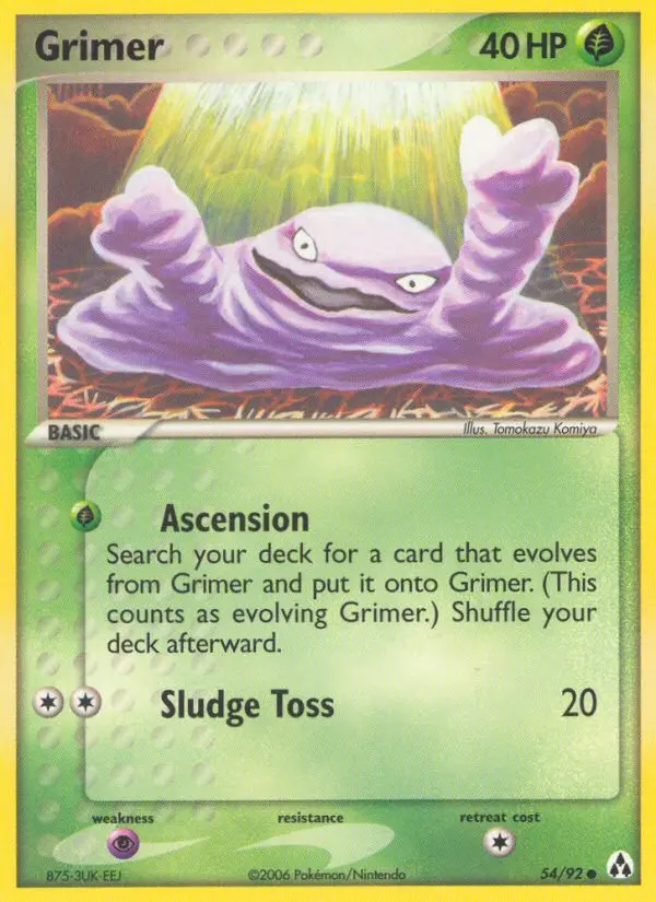 Grimer, Pokémon card