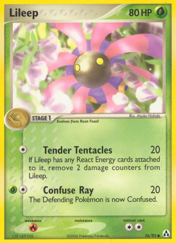 Lileep, Pokémon card