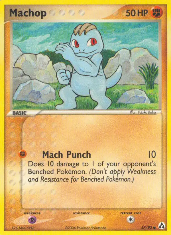 Machop, Pokémon card