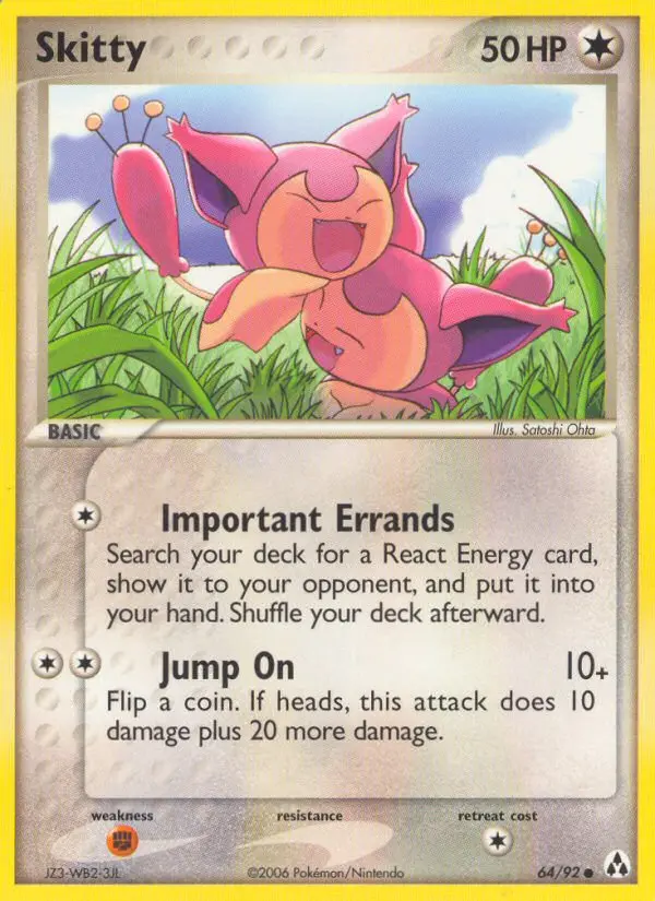 Skitty, Pokémon card