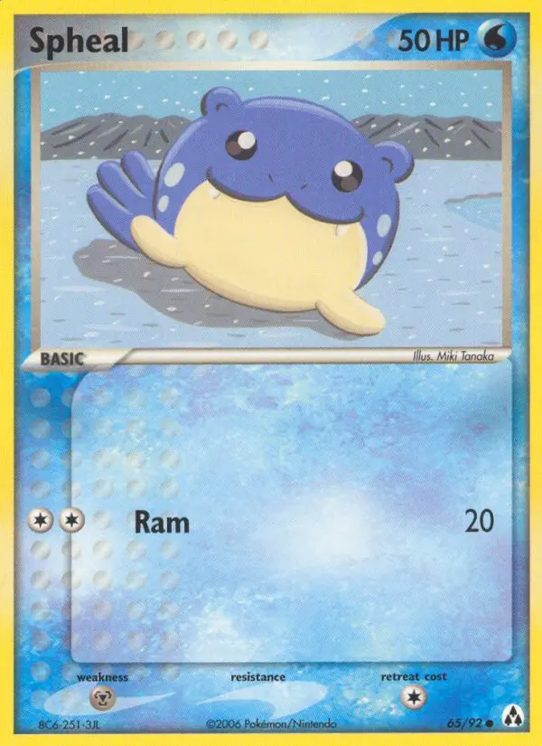 Spheal, Pokémon card