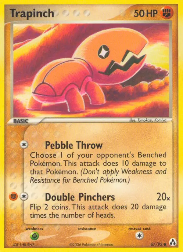 Trapinch, Pokémon card