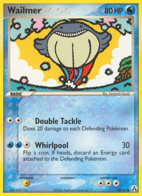 Wailmer, Pokémon card