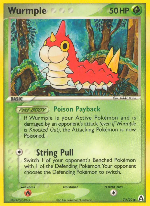 Wurmple, Pokémon card