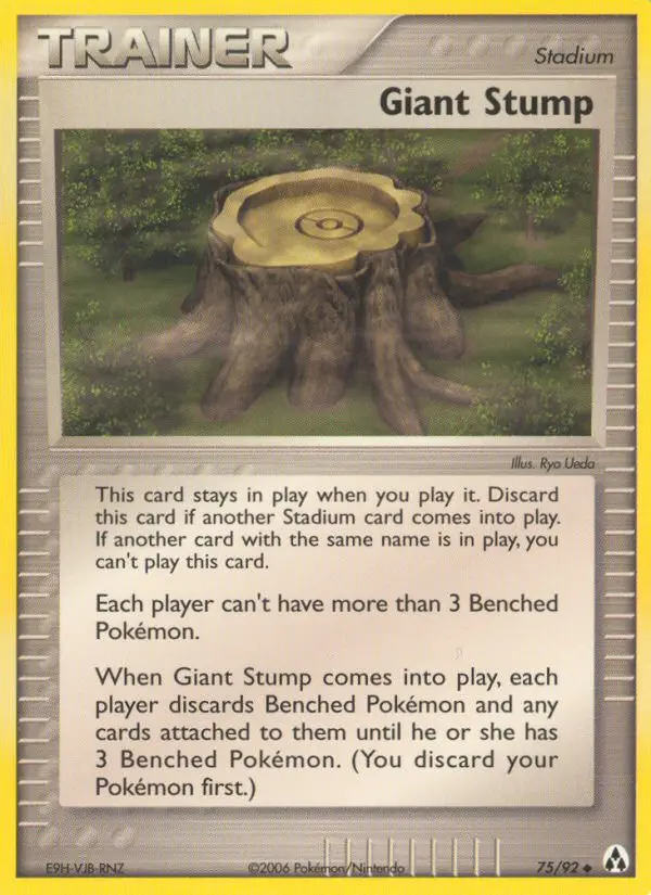 Giant Stump, Pokémon card