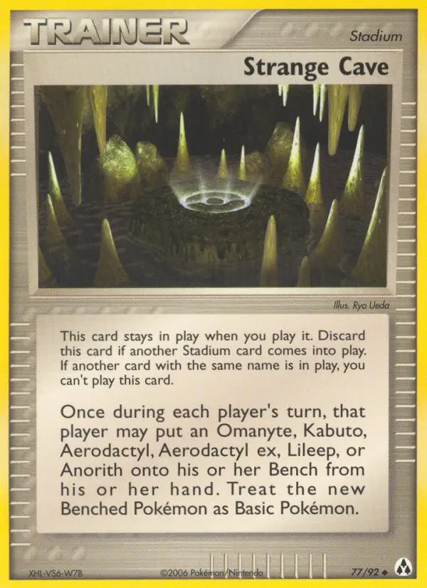 Strange Cave, Pokémon card