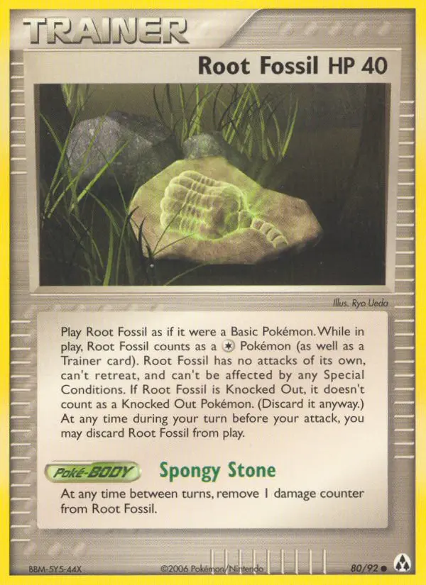 Root Fossil, Pokémon card