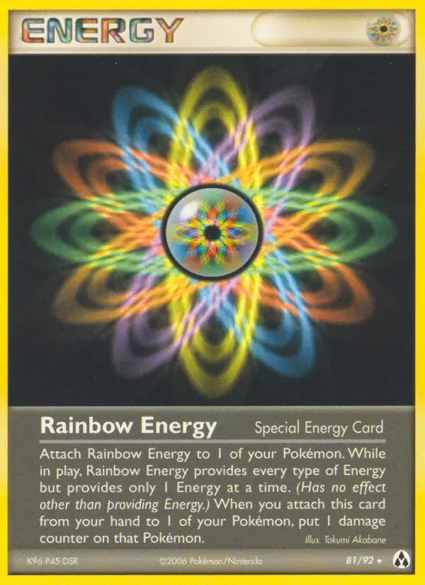 Rainbow Energy, Pokémon card