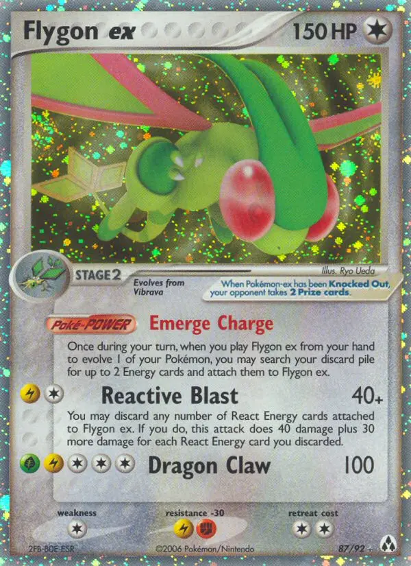 Flygon ex, Pokémon card