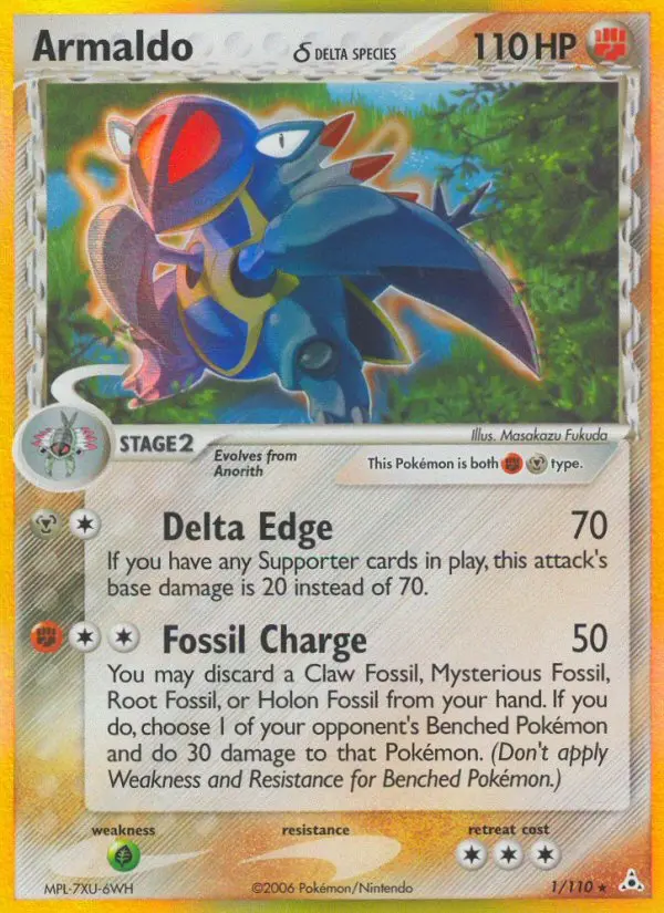 Armaldo δ, Pokémon card