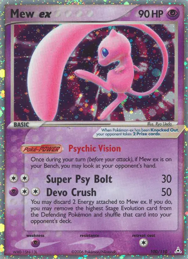 Mew ex, Pokémon card