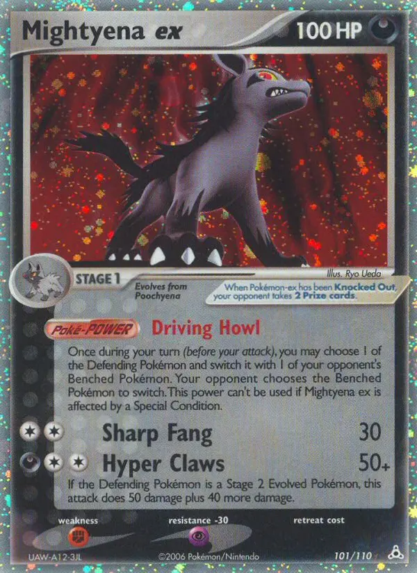 Mightyena ex, Pokémon card