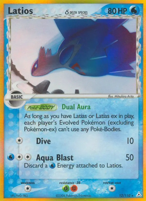 Latios δ, Pokémon card