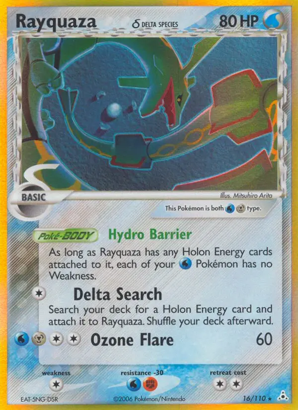 Rayquaza δ, Pokémon card