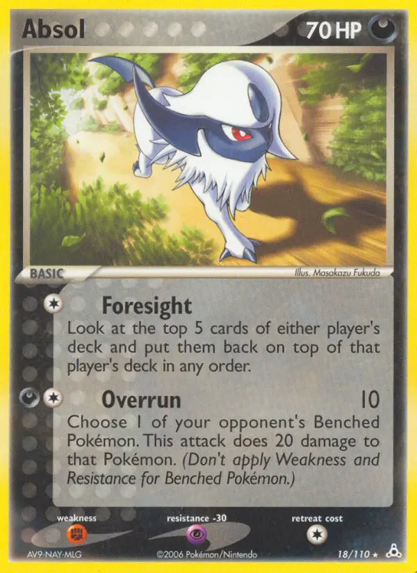Absol, Pokémon card