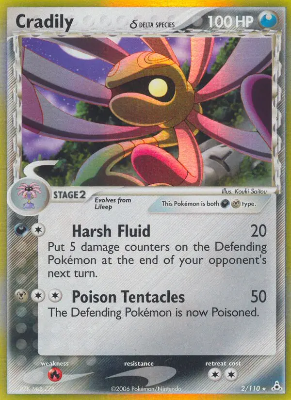 Cradily δ, Pokémon card