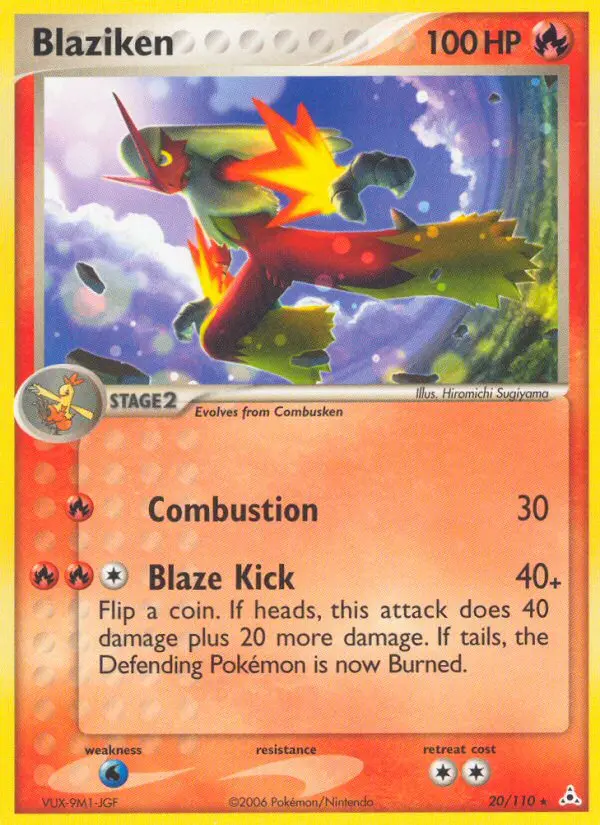 Blaziken, Pokémon card