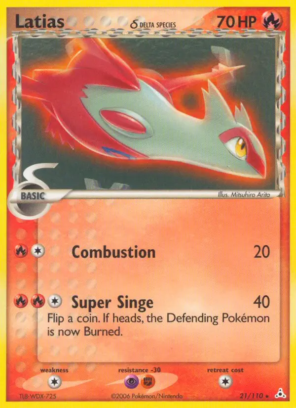 Latias δ, Pokémon card