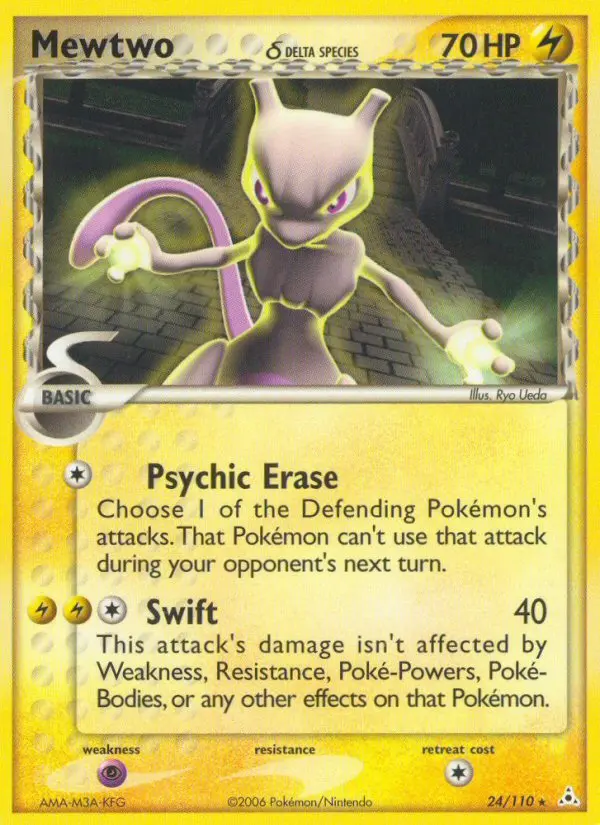 Mewtwo δ, Pokémon card