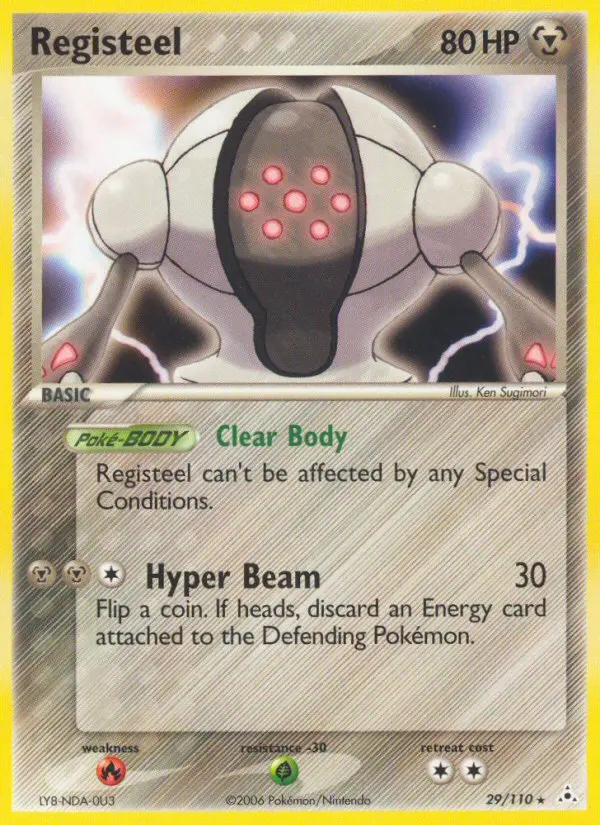 Registeel, Pokémon card