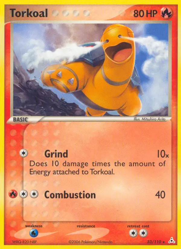 Torkoal, Pokémon card