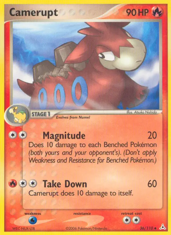 Camerupt, Pokémon card
