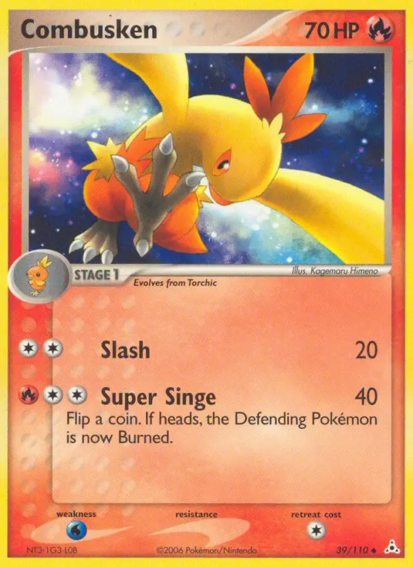 Combusken, Pokémon card