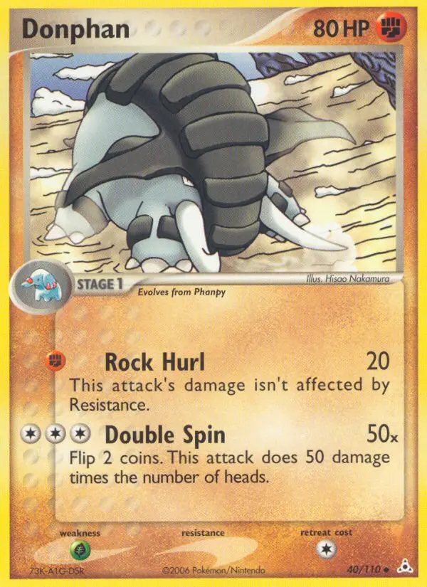 Donphan, Pokémon card