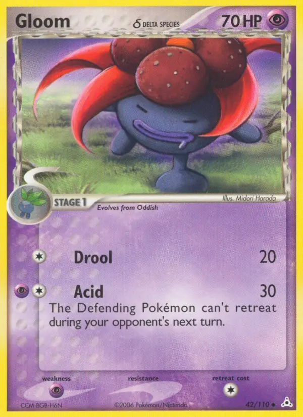 Gloom δ, Pokémon card