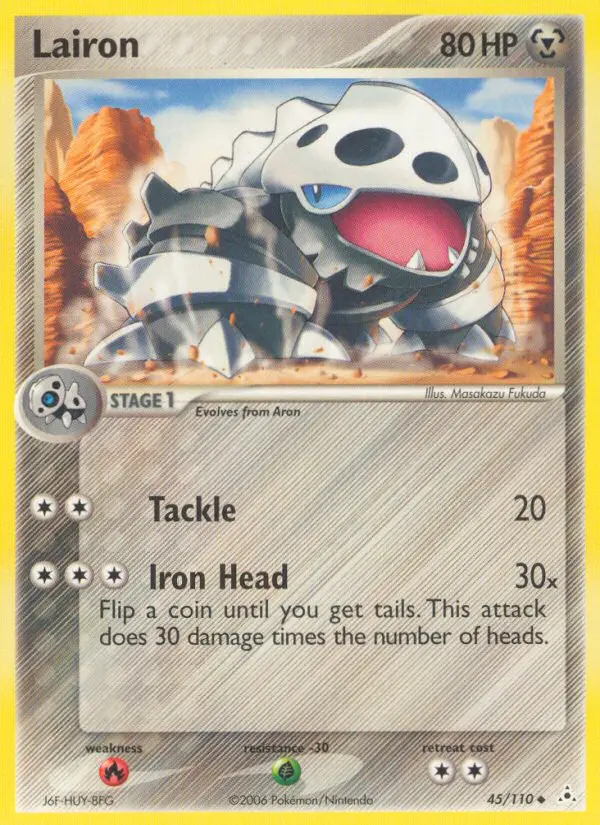 Lairon, Pokémon card