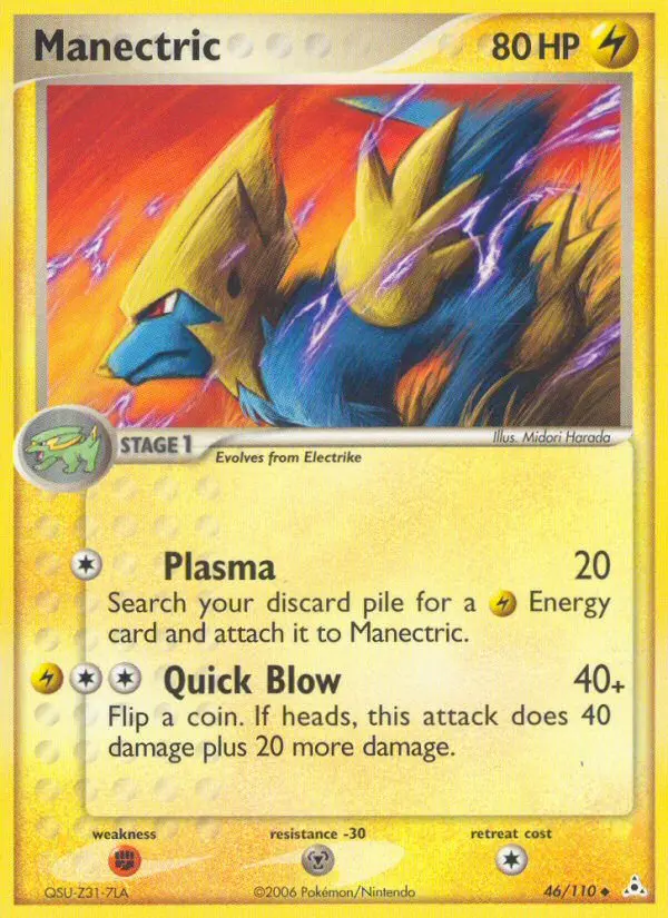 Manectric, Pokémon card