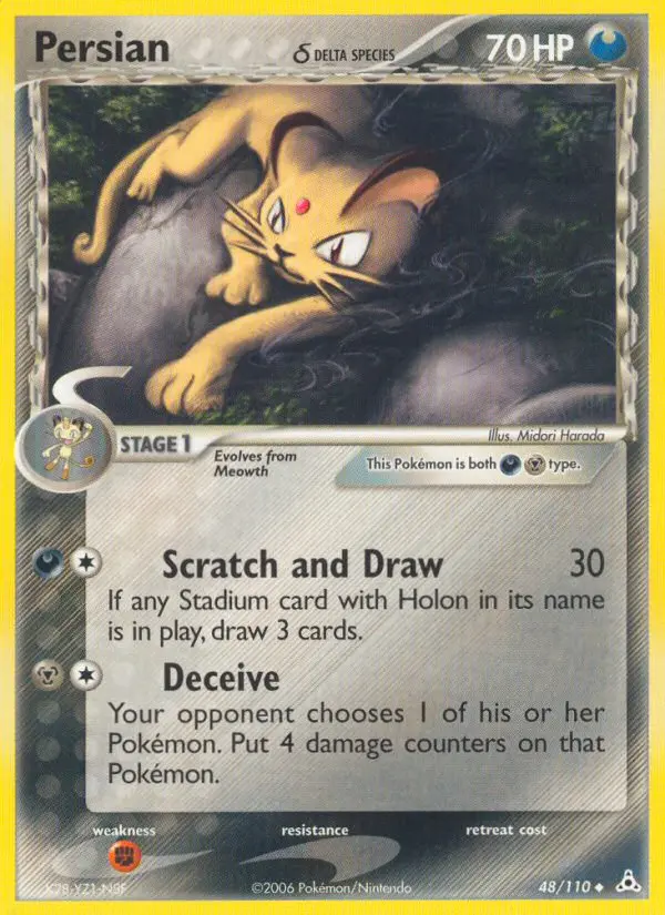 Persian δ, Pokémon card
