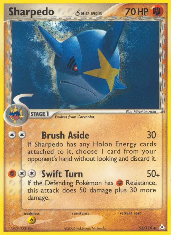 Sharpedo δ, Pokémon card