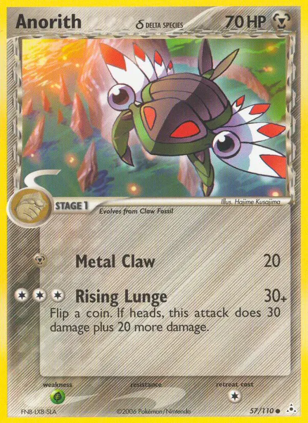 Anorith δ, Pokémon card