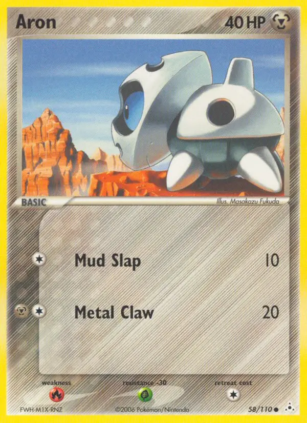 Aron, Pokémon card